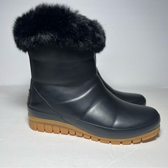 Joules Chilton Womens Short Black Rain Boots 5 - Picture 5 of 12